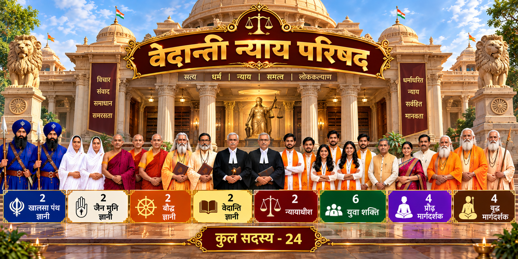 वेदान्ति न्याय परिषद का पोस्टर